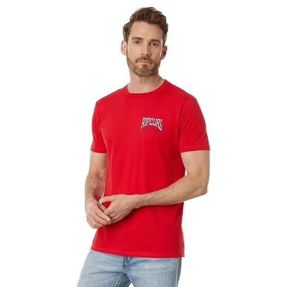 RIP CURL men’s Americana Shred Short Sleeve Tee - Picture 2 of 15